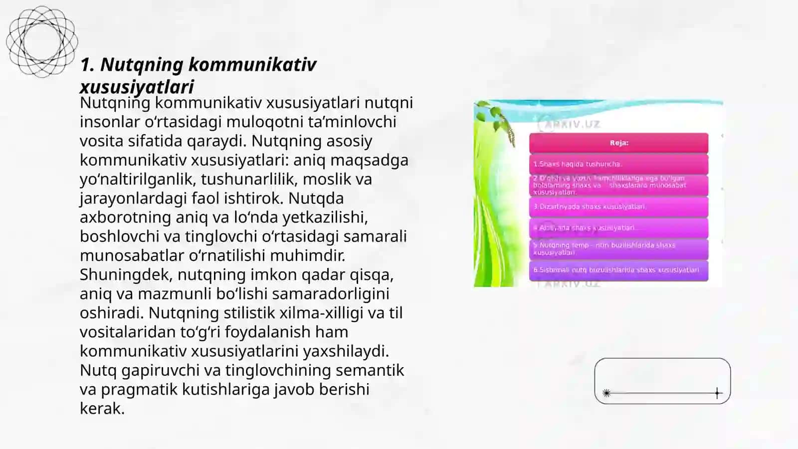Nutqning kommunikativ belgilari 3
