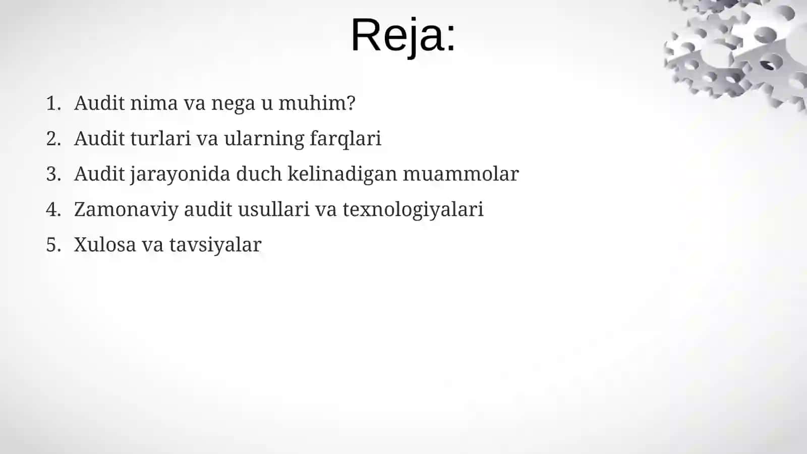 Debitorlik va Kreditorlik Qarzlari Auditini Tashkil Etish 3