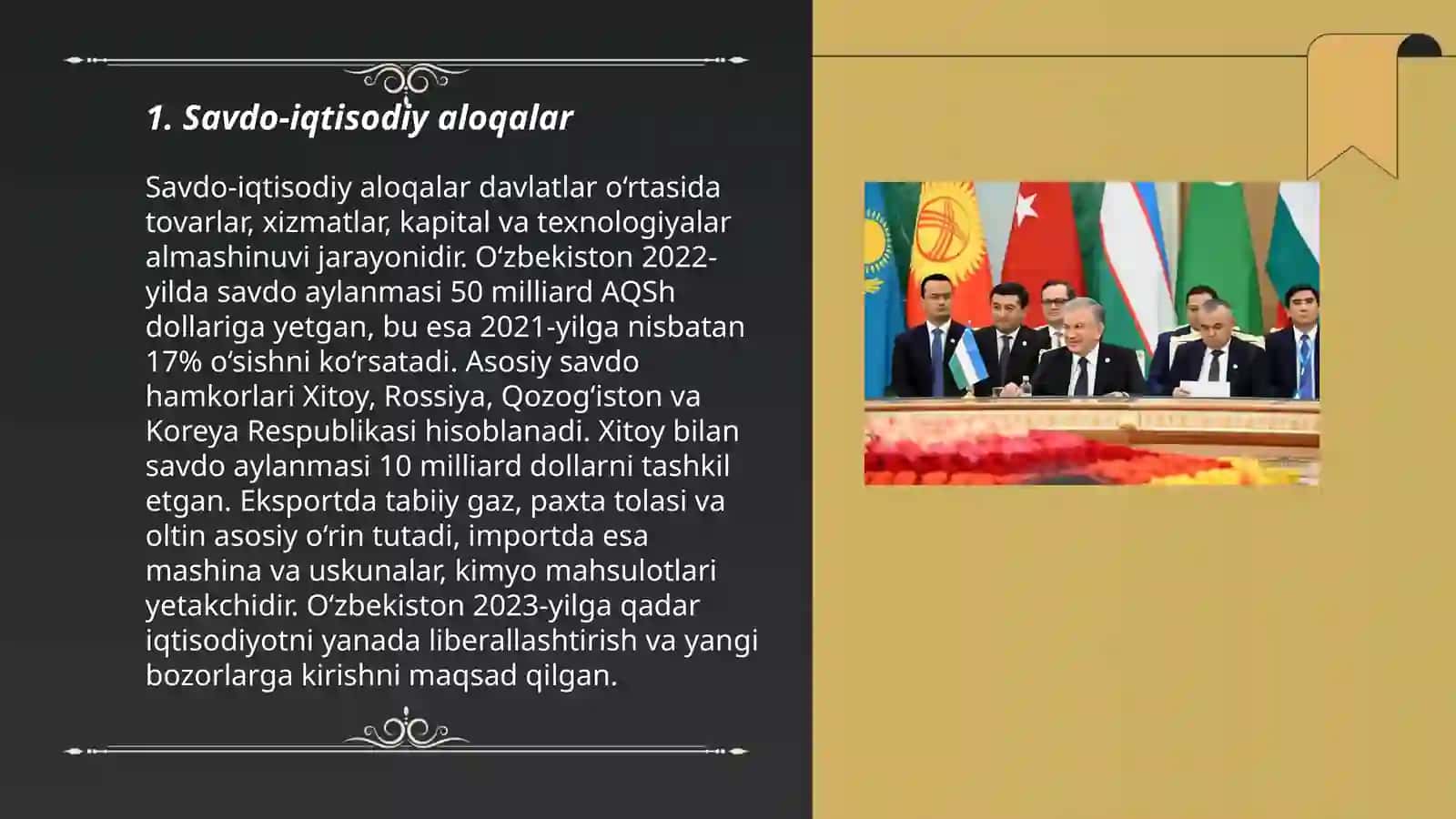O'zbekistonning arab mamlakatlari bilan hamkorligi 3
