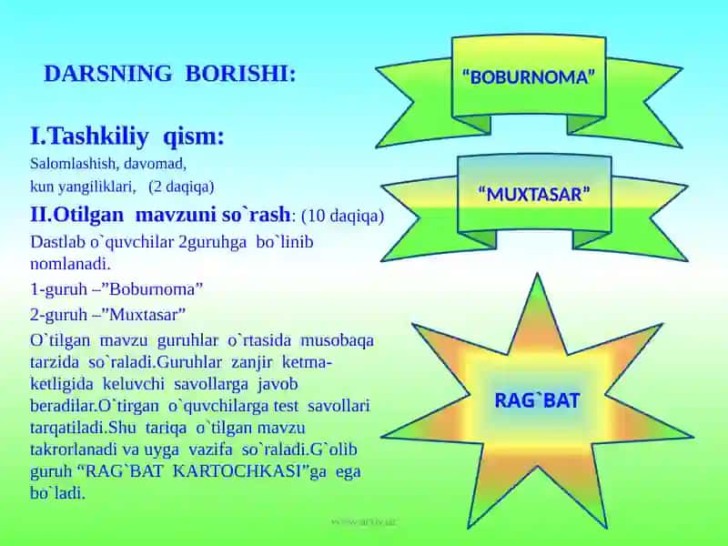 Zahiriddin Muhammad Boburning ijodiy merosi 3
