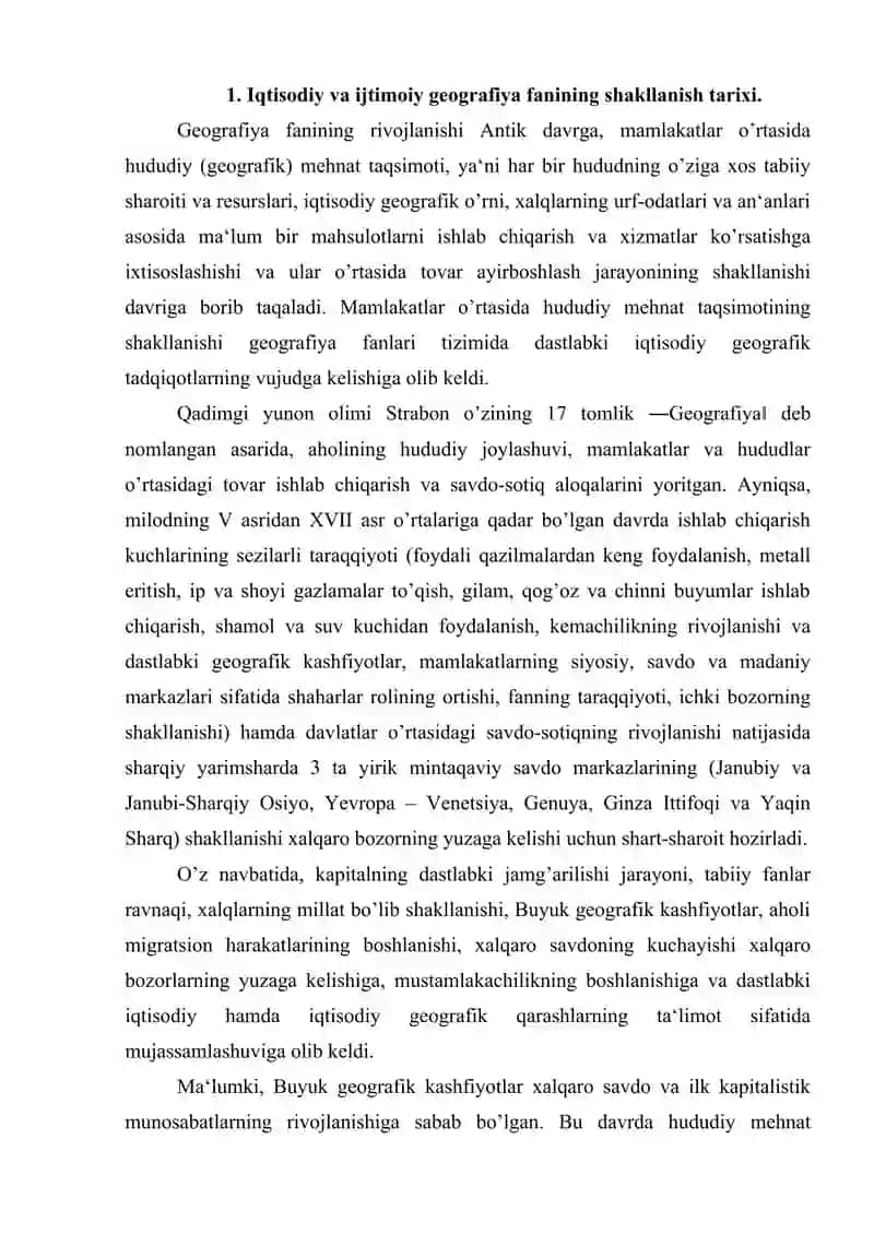 Uzoq xorij olimlarining iqtisodiy geografyaga qo’shgan hissalari 3