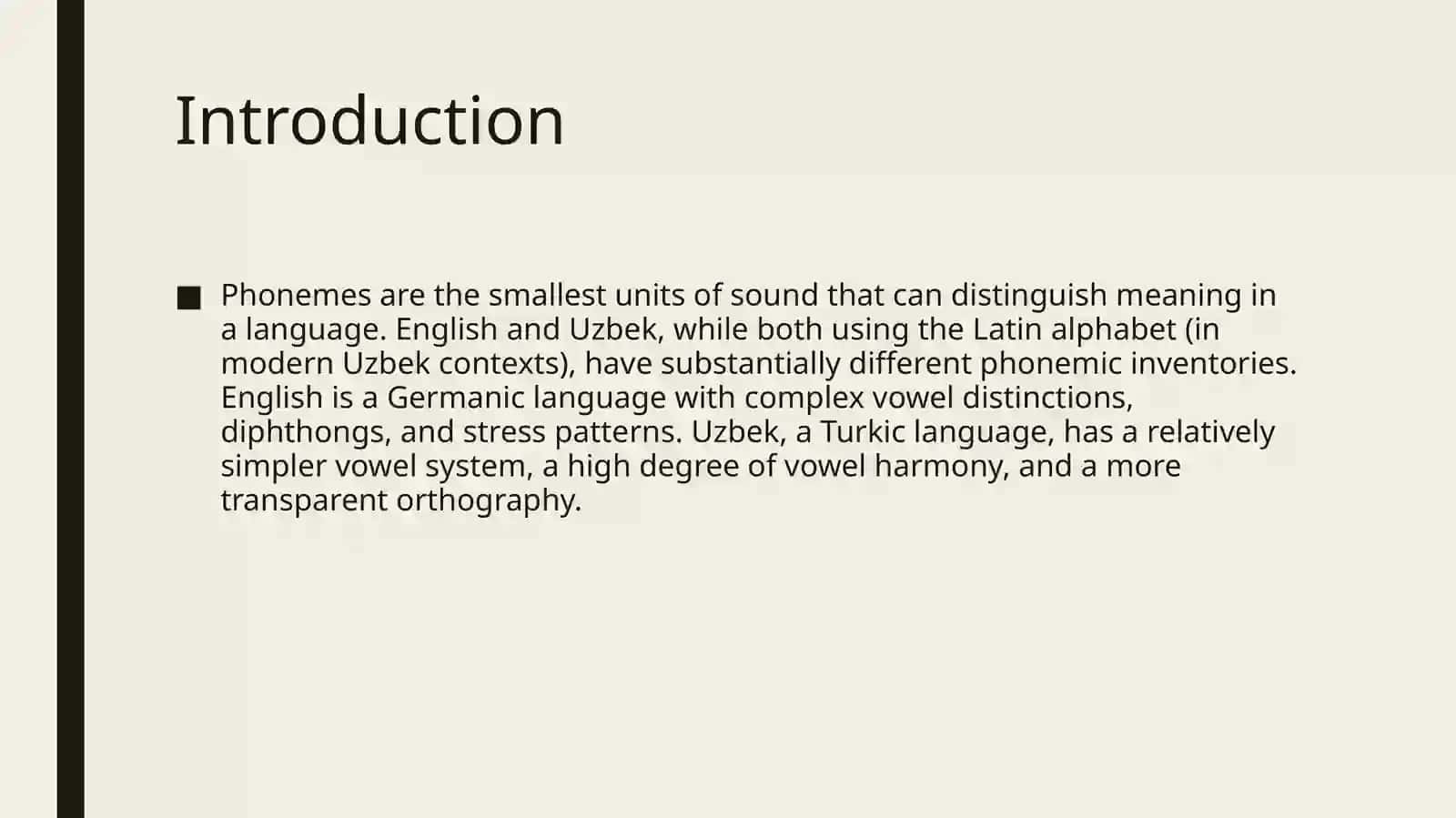 Comparative Analysis of English and Uzbek Phoneme Systems 3