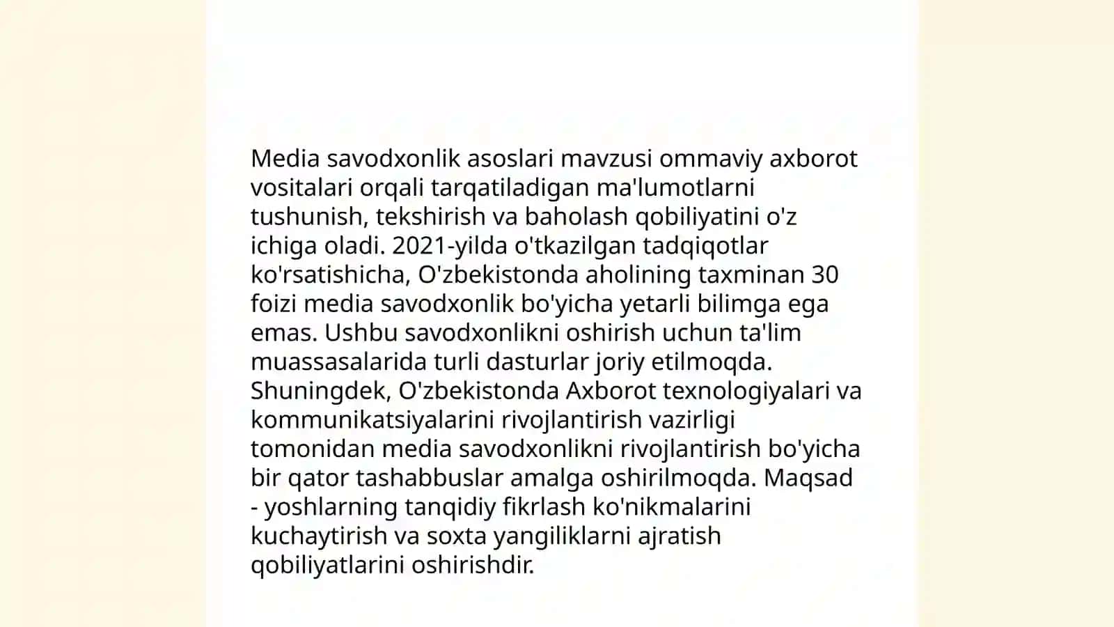 Mediasavodxonlik va kiberxavsizlik 3