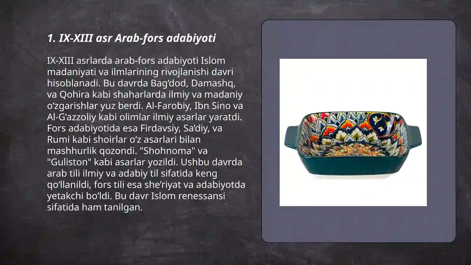 IX-XIII asr boshlarida arab fors manbalari 3