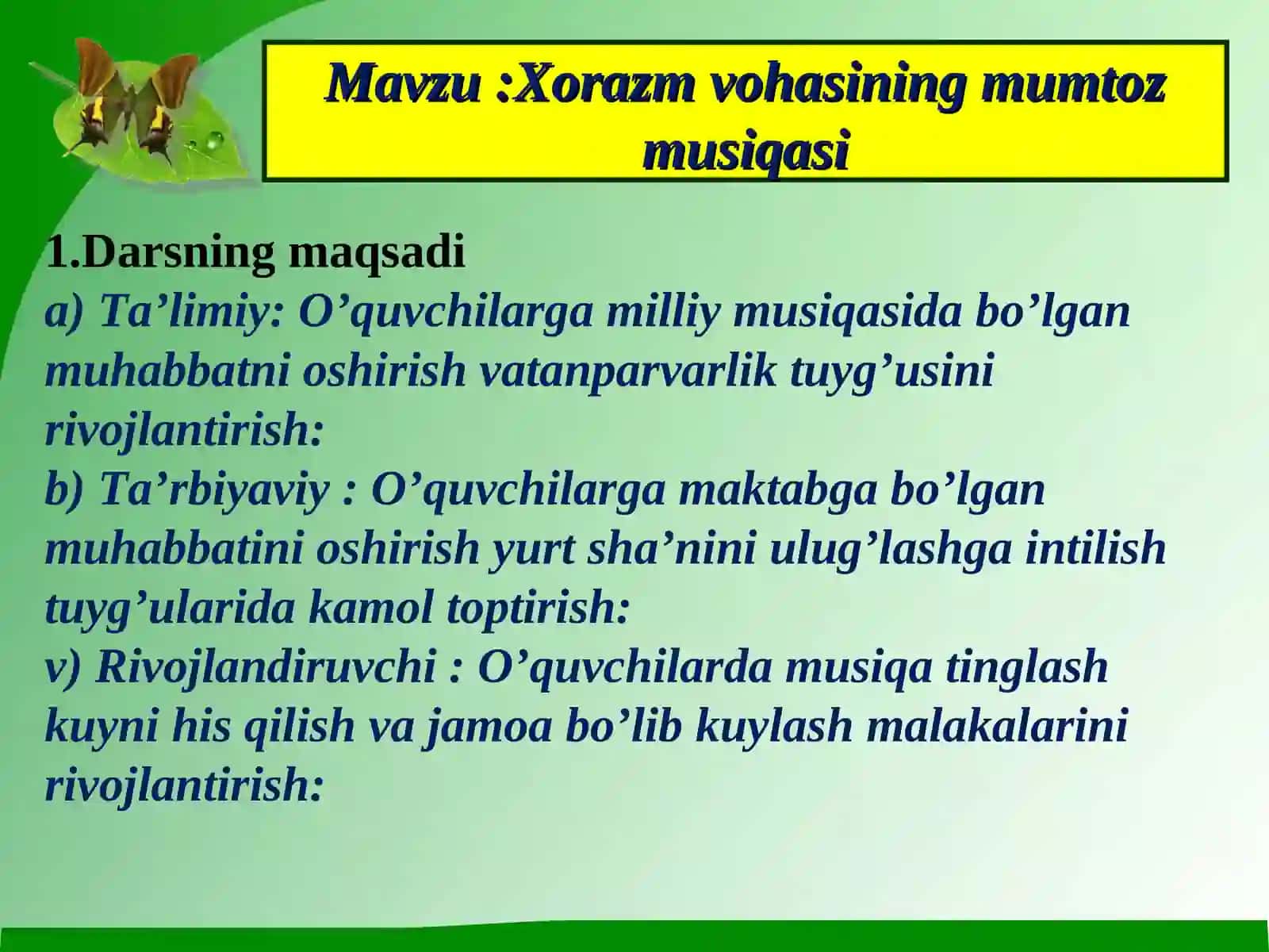 Xorazm vohasining mumtoz musiqasi 3