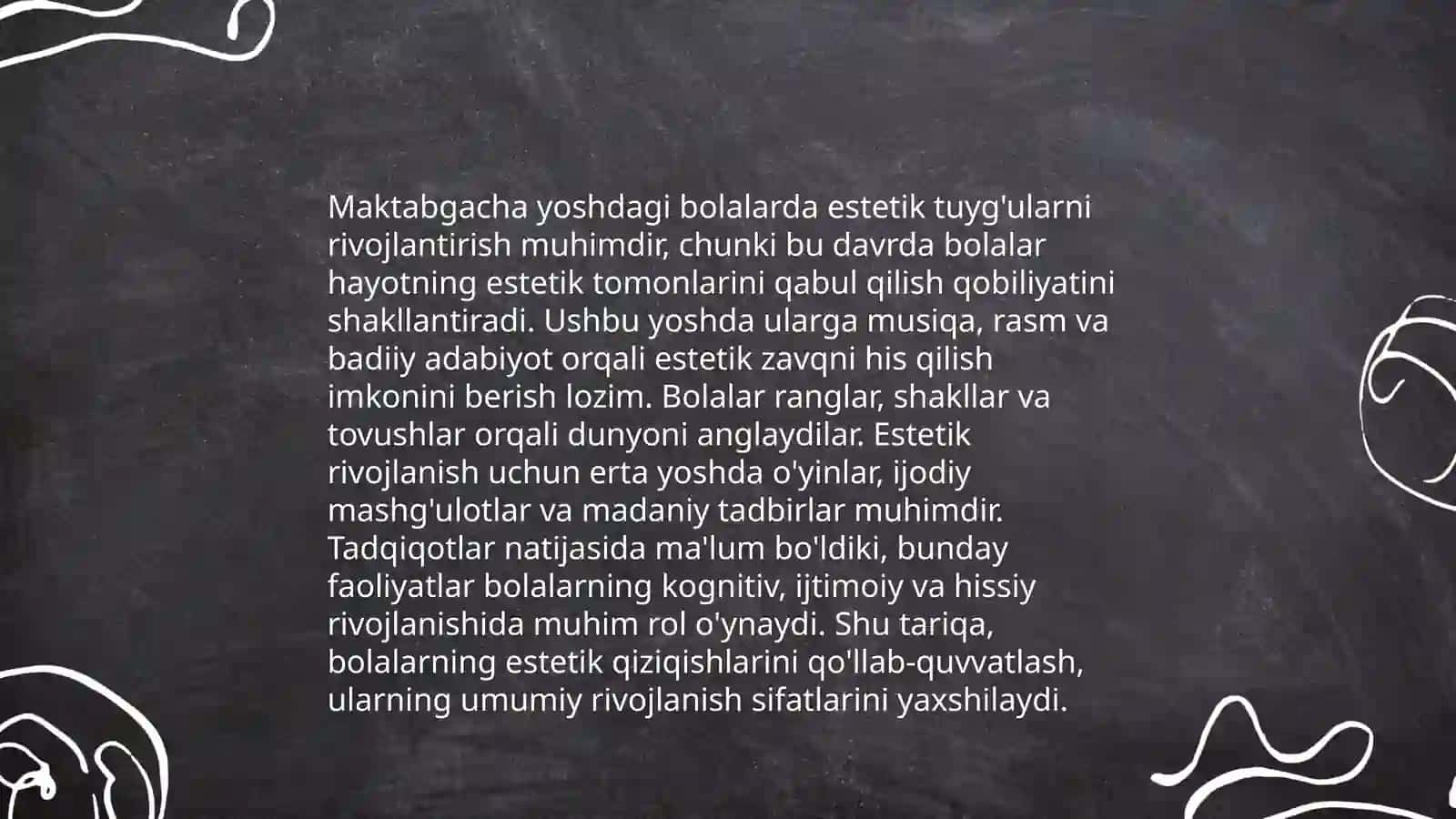 Maktabgacha yoshdagi bolalarga estetik tarbiya berish mazmuni 3