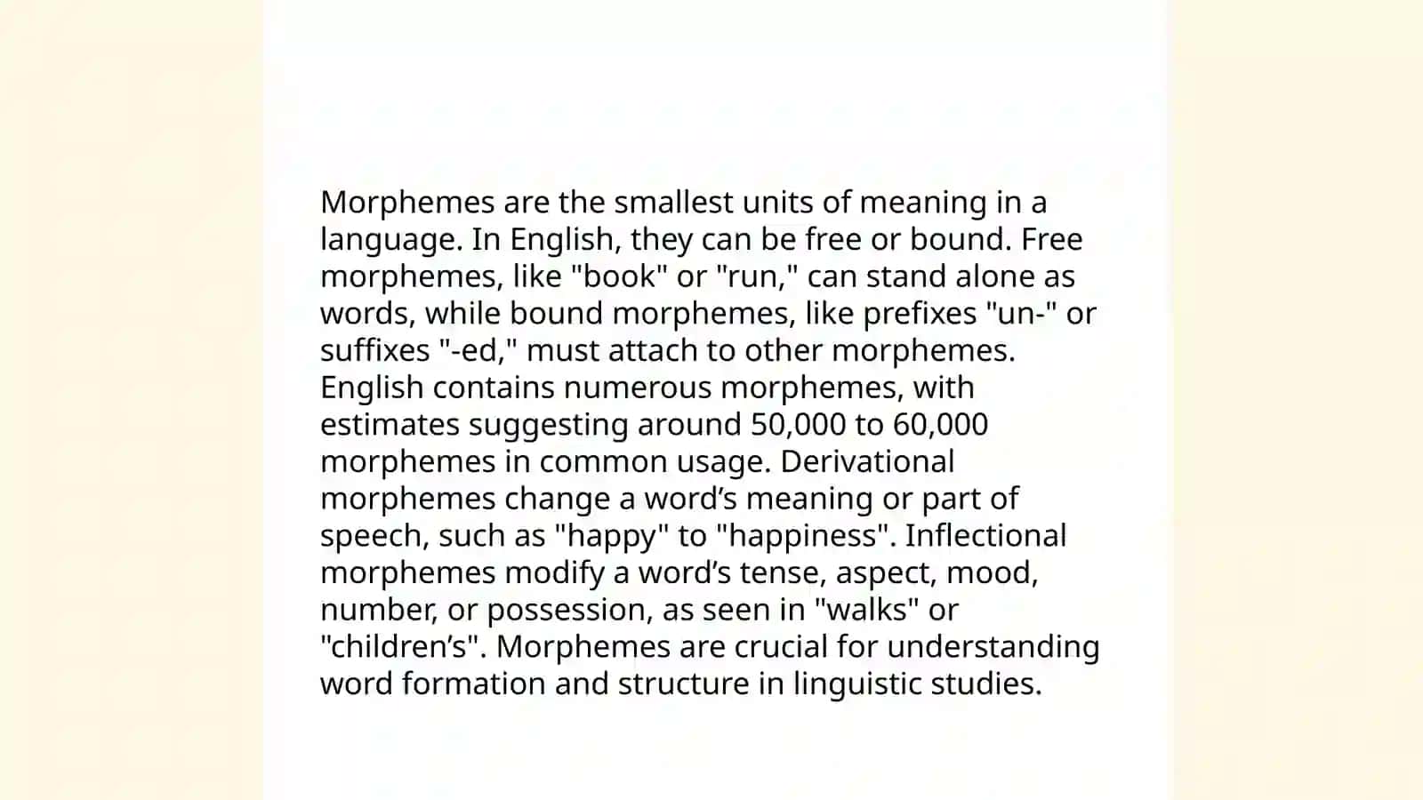 Morphology.The morphemic structure of the English language 3