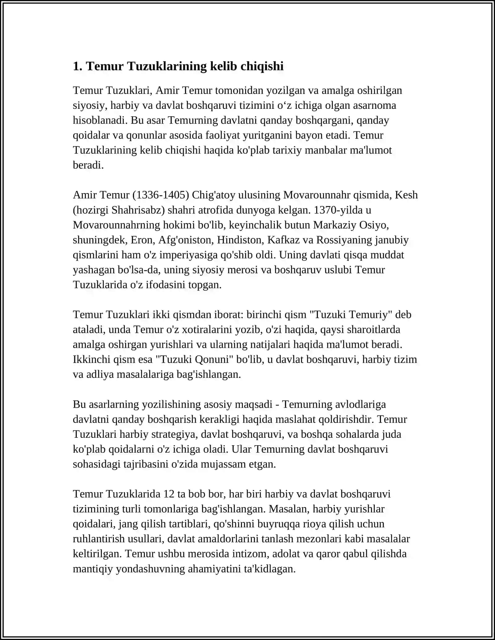‘’TEMUR TUZUKLARI” VA MILLIY G’OYALAR RIVOJI 3
