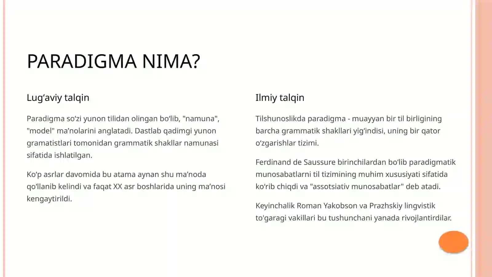 LEKSEMALARNING PARADIGMATIK OʻRNI 3