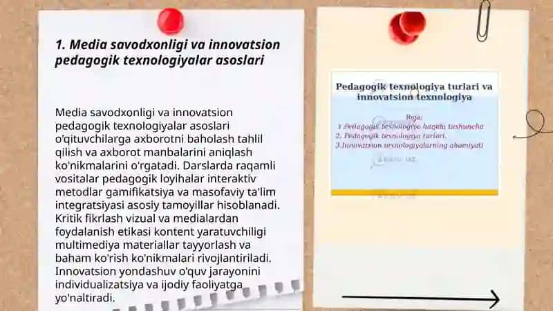 Media madaniyat va innovatsion pedagogik texnologiyalar 3
