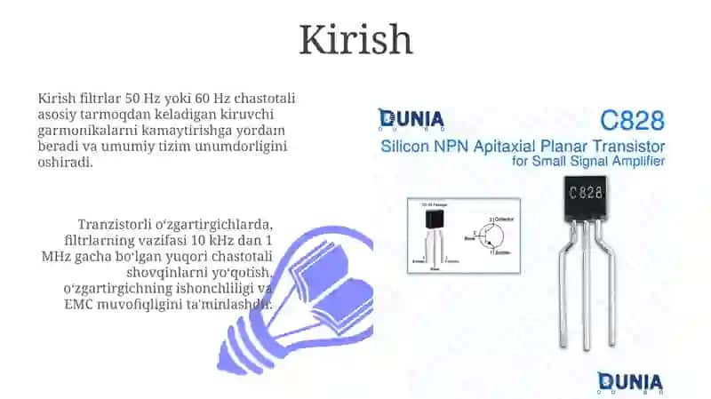 O‘zgaruvchan tok filtrlari va ularni tranzistorli o‘zgartkichlarda qo‘llash 3
