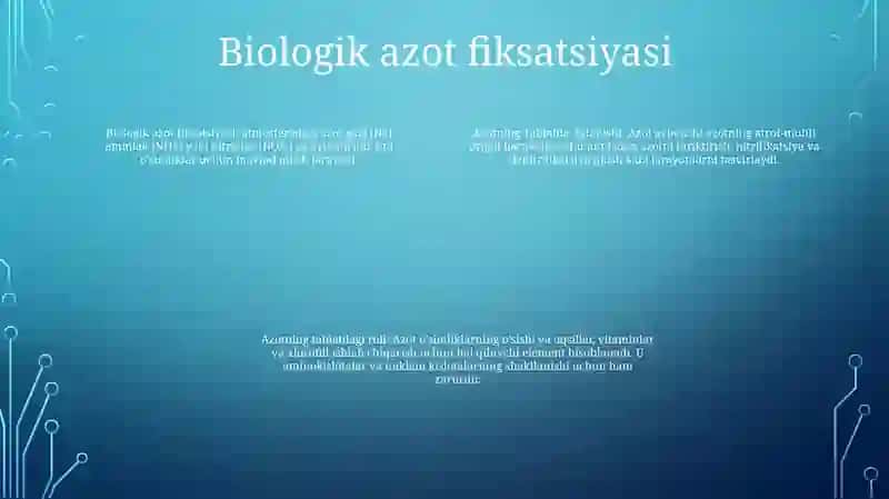 Azotning Tabiatda Aylanishi 3
