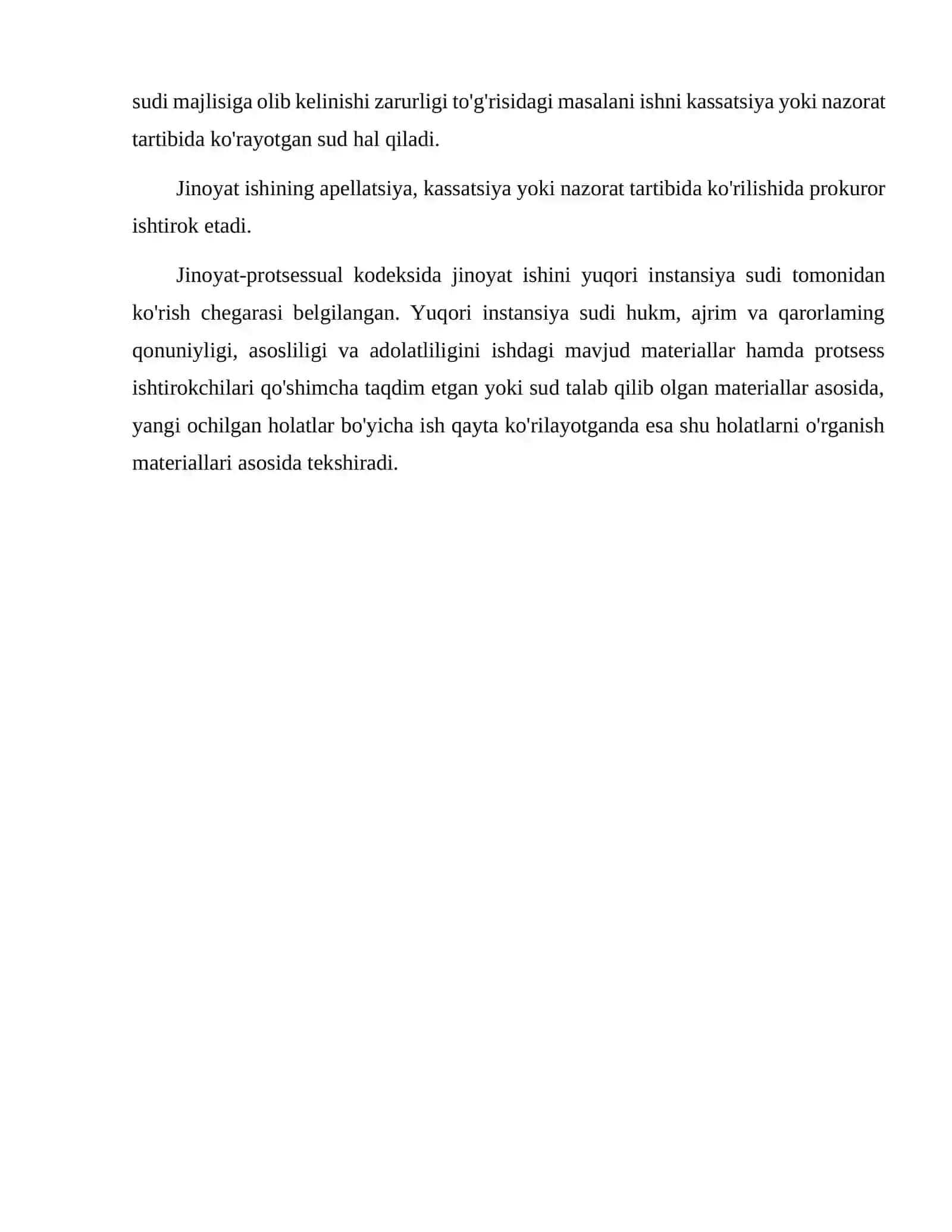 Apellyatsiya instansiyasi sudida jinoyat ishlarini ko‘rishning protsessual tartibi 3