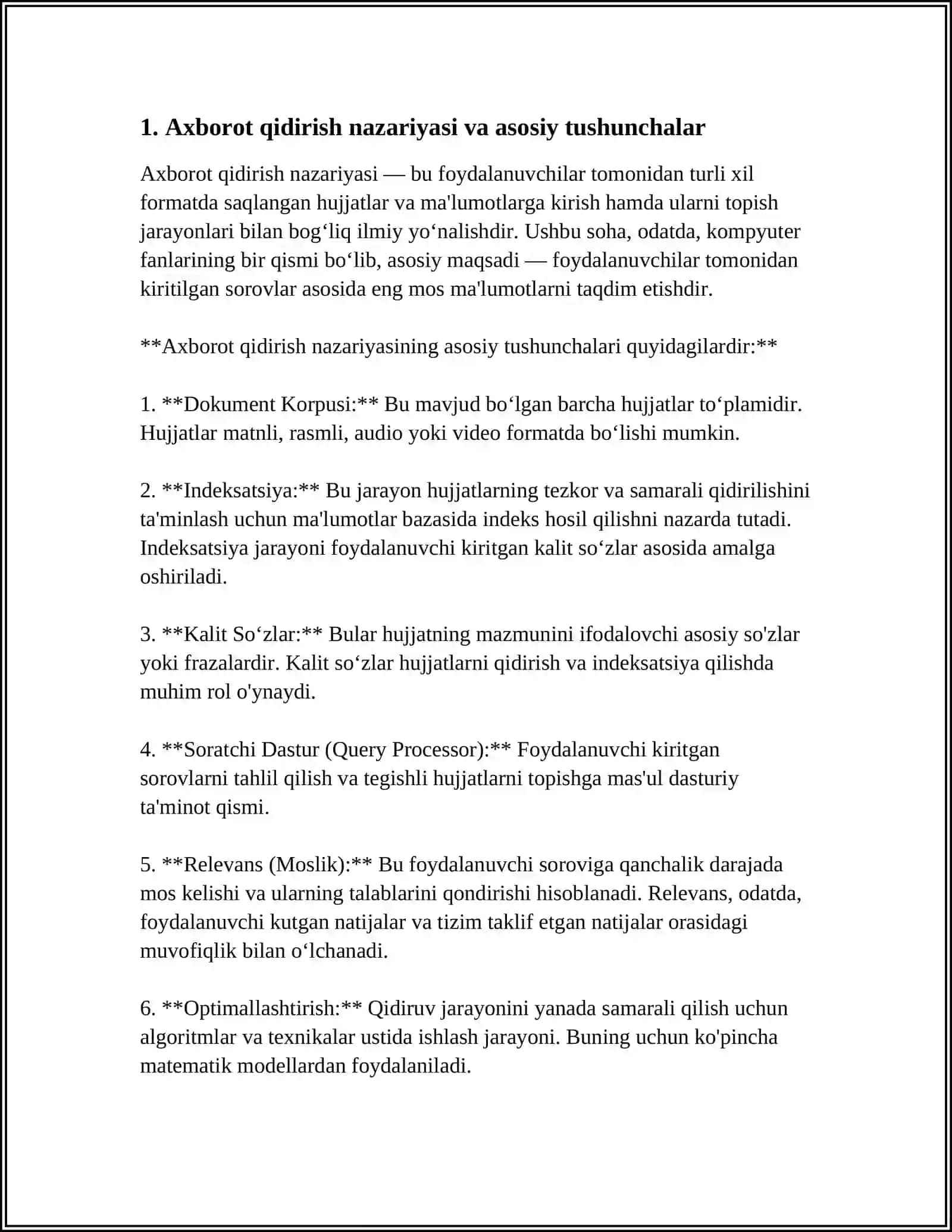 INTERNET VA PROFESSIONAL BAZALARDA AXBOROT QIDIRISH TEXNOLOGIYASI 3