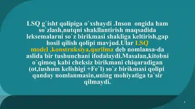Lisoniy sintaktik qolip 3