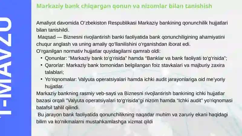 Malakaviy Amaliyot Hisoboti 3