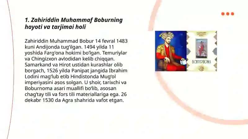 Zahiriddin Muhammaf Bobur 3