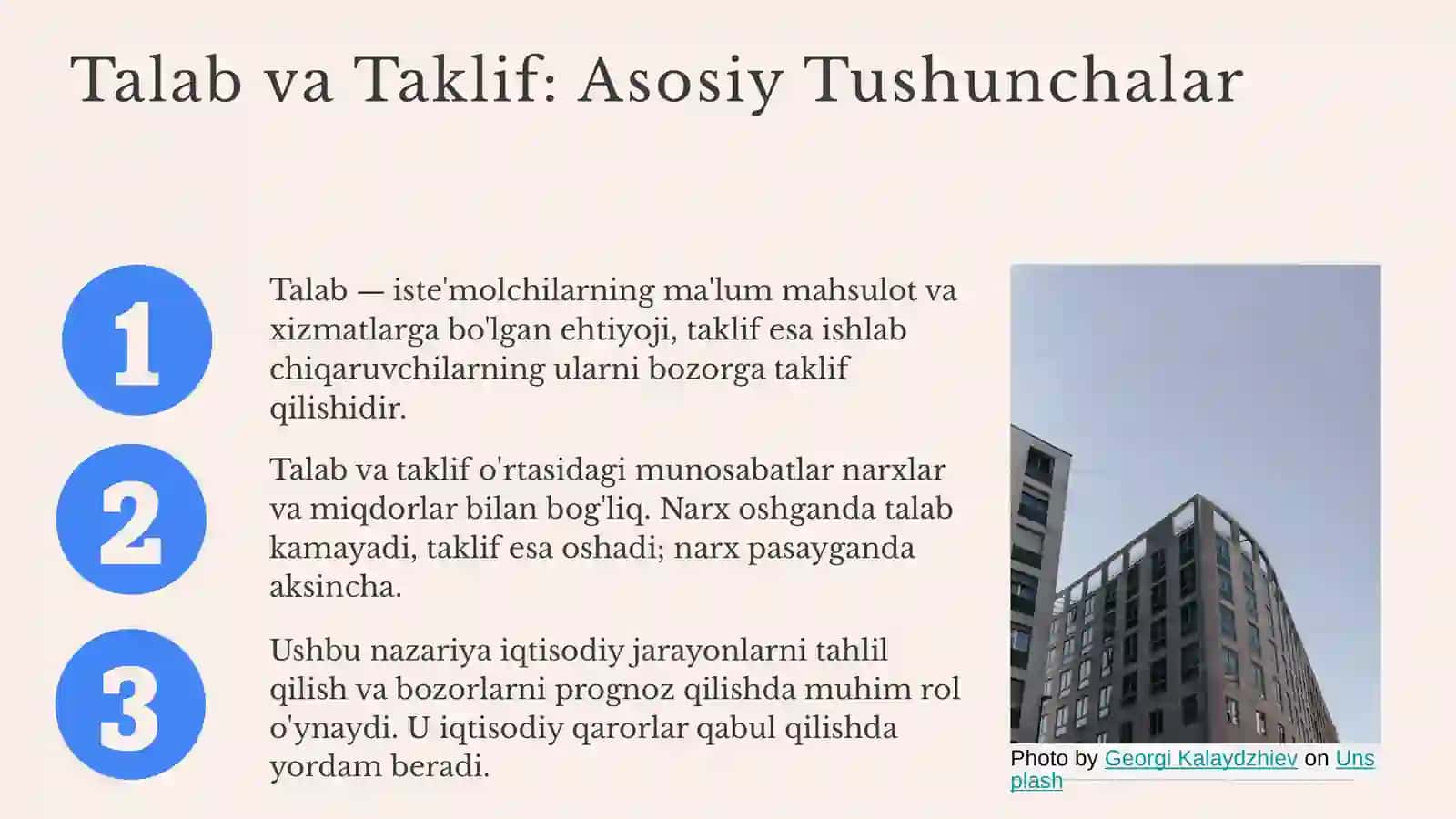 Talab va taklif nazariyasi 3