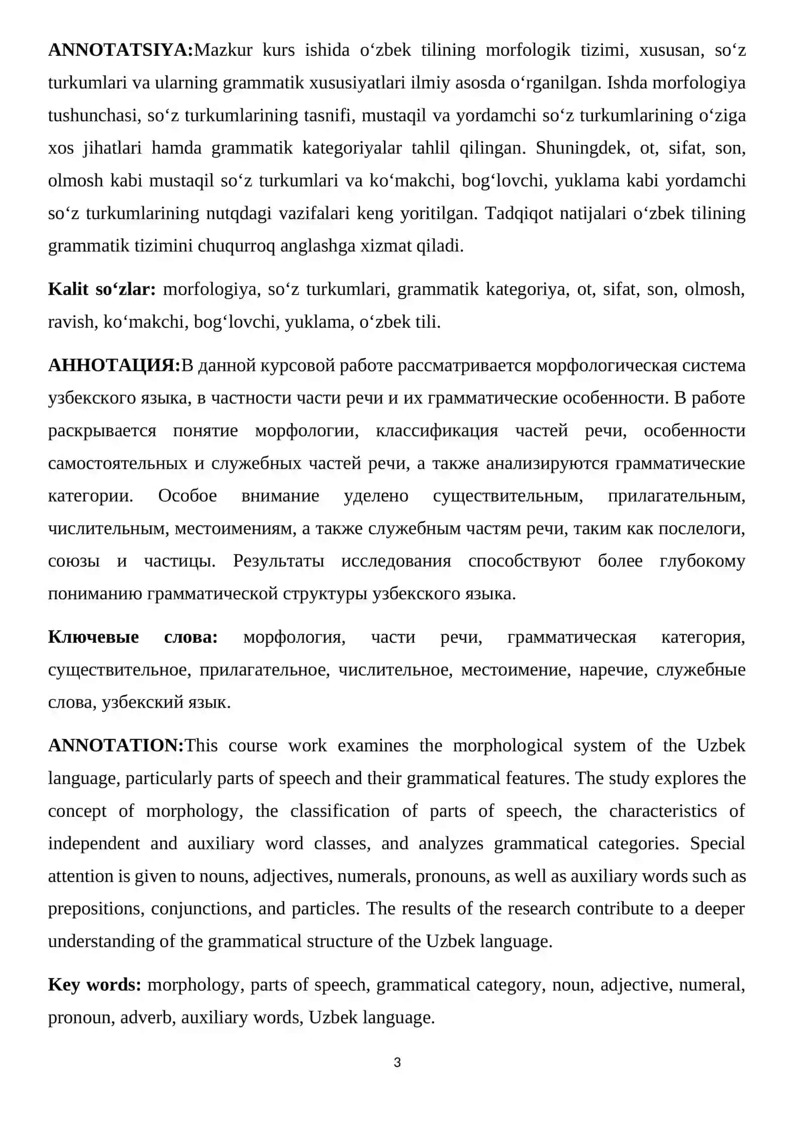 Malakaviy bitiruv ishiga TOPSHIRIQ 3