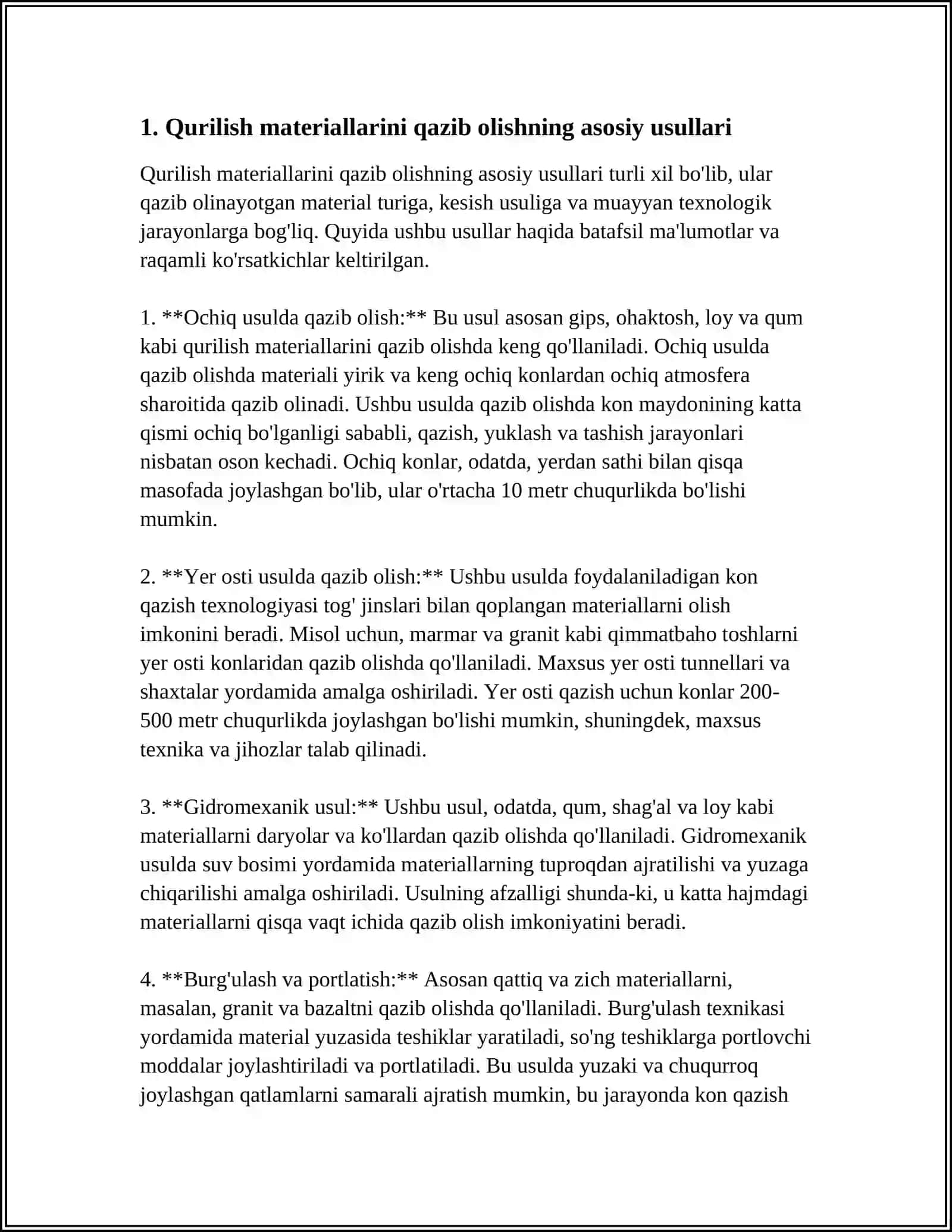QURULISH MATERIALLARINI QAZIB OLISH TEXNOLOGIYASI 3