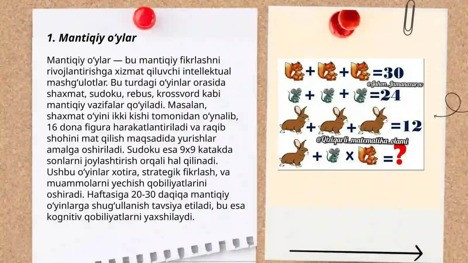 Mantiqiy masalalar 3
