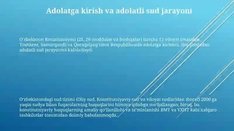 Oʻzbekiston Konstitutsiyasi-huquq va erkinliklar kafolat 3