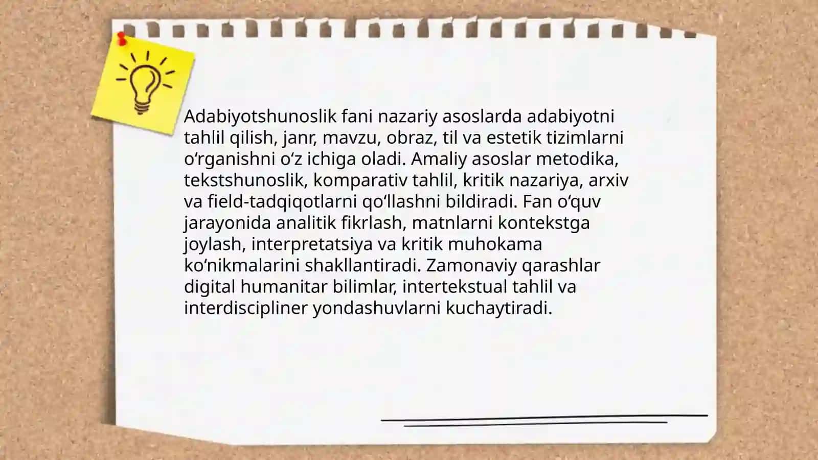Adabiyotshunoslik asoslari fani va zamonaviy qarashlar 3