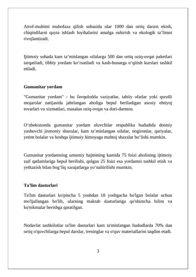 Nodavlat va notijorat tashkilotlar faoliyati 3