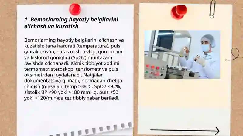 Kichik tibbiyot xodimining asosiy vazifalari 3