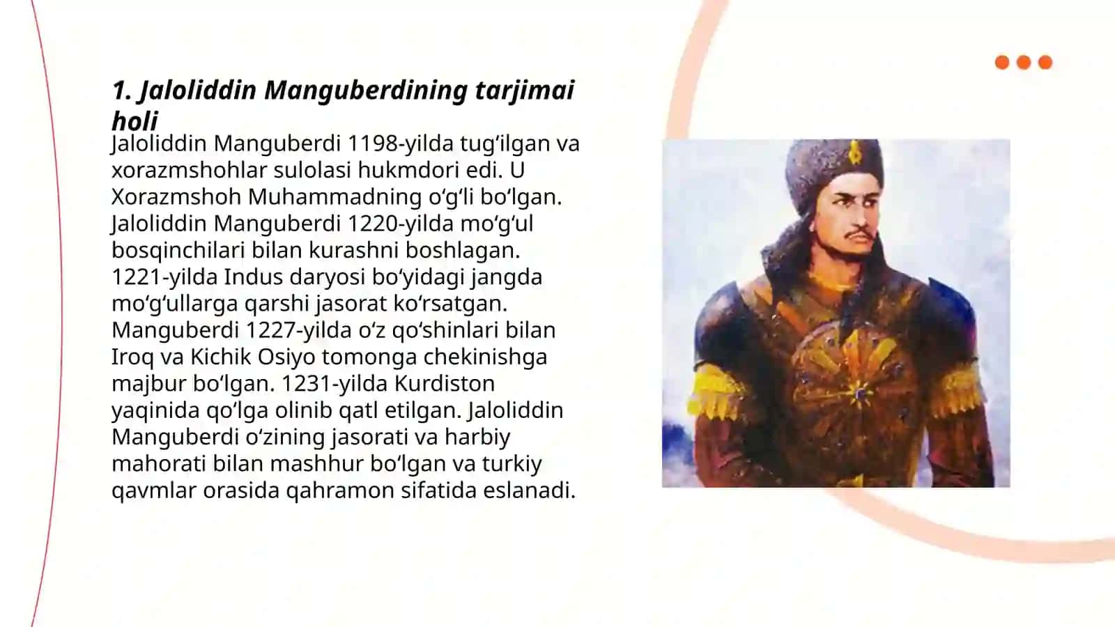 Jaloliddin Manguberdi - vatan himoyachisi 3