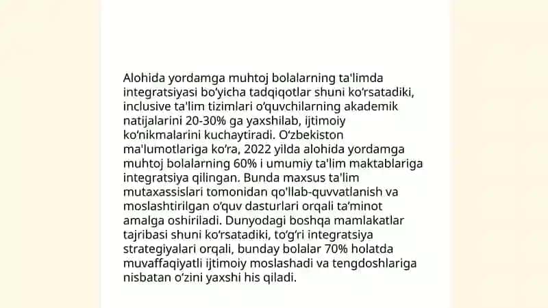Alohida yordamga muhtoj bolalarning inkluziv ta'limi yangi ta'limiy amaliyot sifatida 3