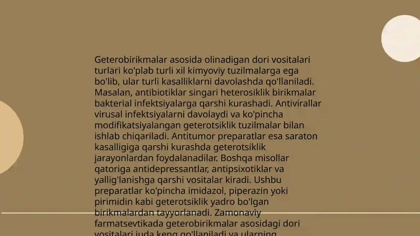 Geterobirikmalar asosida olinadigan dori vositalari 3