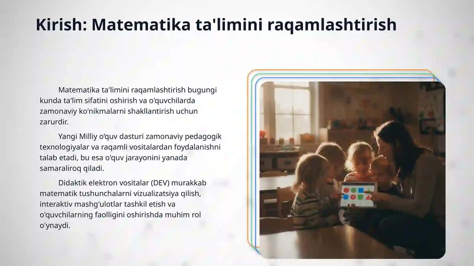 Matematika darslarida o'qitishning didaktik elektron vositalarini yaratish texnologiyalari 3