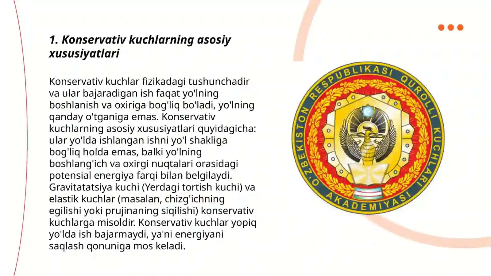 Konservativ va nokonservativ kuchlar 3