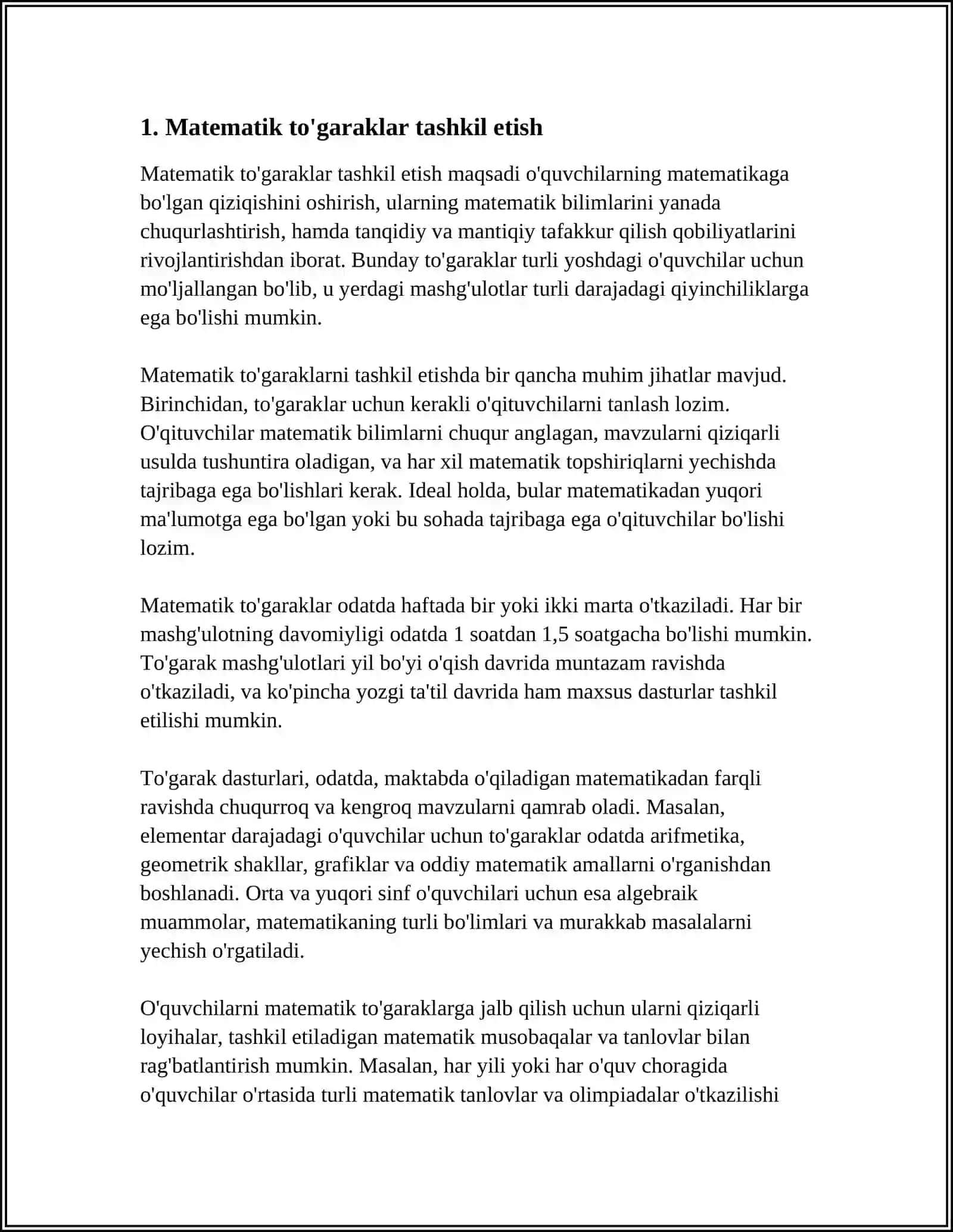 BOSHLANG’ICH SINFLARDA MATEMATIKADAN SINFDAN TASHQARI ISHLARNI TASHKIL QILISH TURLARI 3