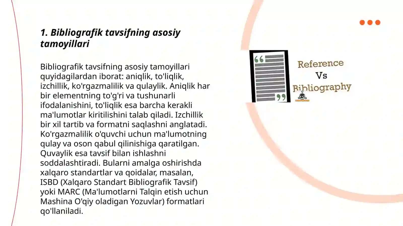 Bibliografik tavsifning asosiy tamoyillari 3