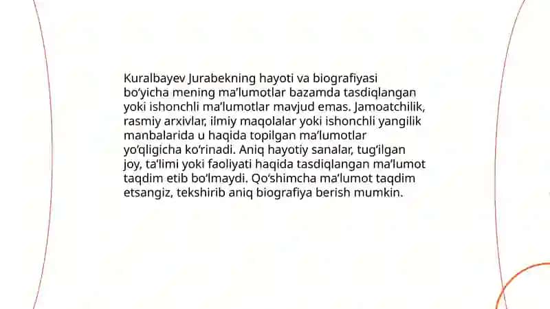 Kuralbayev Jurabekning hayoti va biografiyasi 3