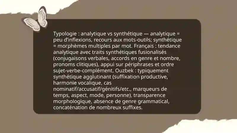 Typologie morphologique de la langue français et de la langue ouzbèke 3