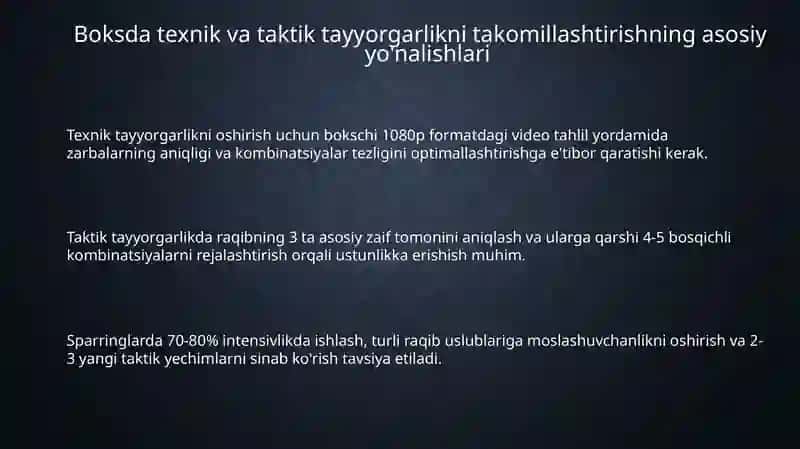Bokischilarni tehnik takdik tayorgarligini takomillashtirish 3