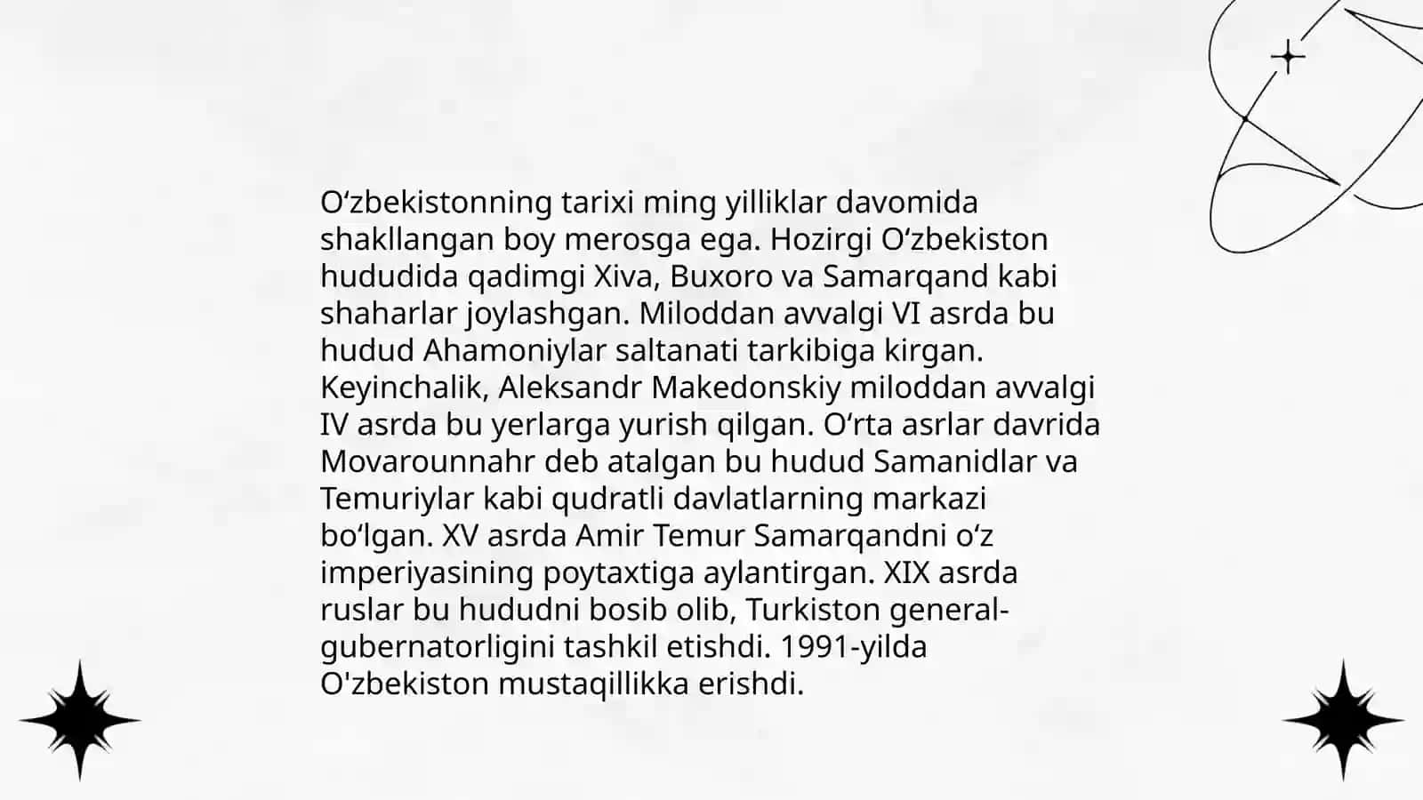 Oʻzbekistonning boy tarixi 3