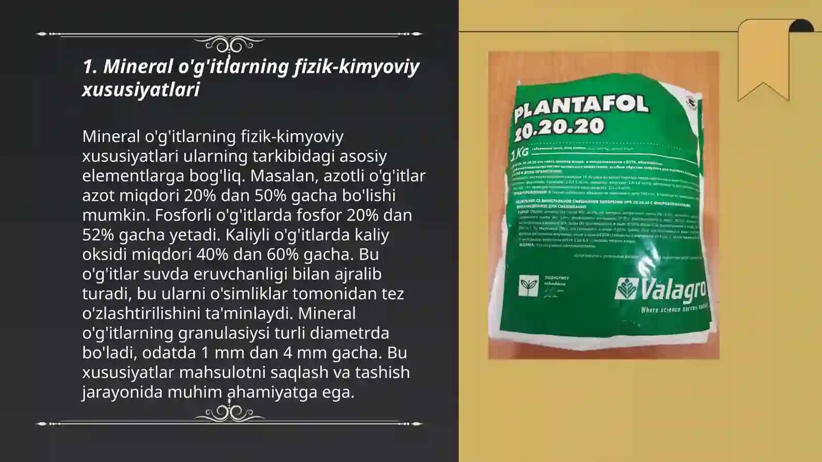 Mineral o'g'itlar sifat analizi 3