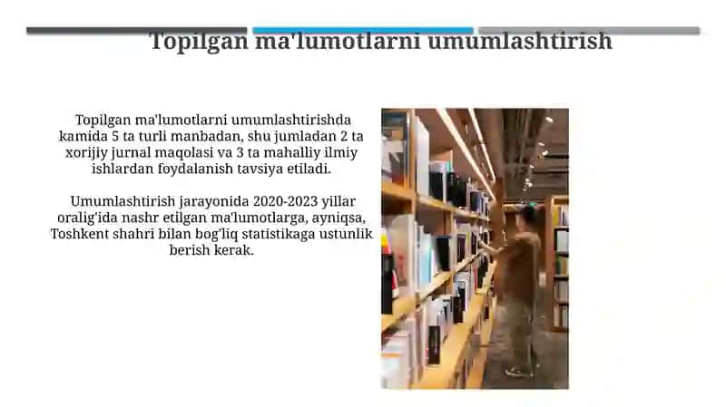 Adabiyotlarni izlash va tanlash 3