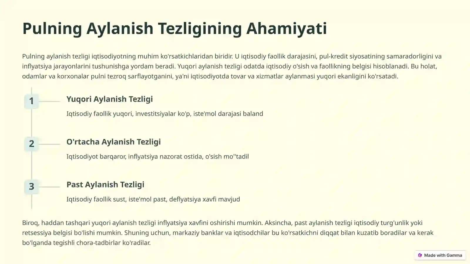 Pulning Aylanish Tezligi va Almashuv Tenglamasi 3
