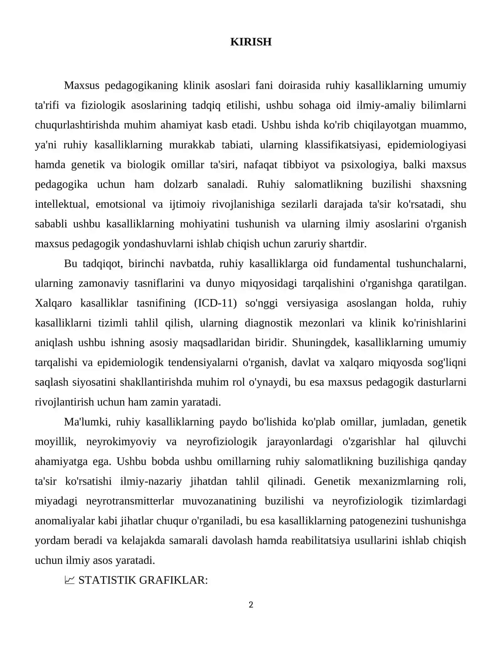 Ruhiy kasalliklar . Umumiy ta’rifi va fiziologik asoslari 3