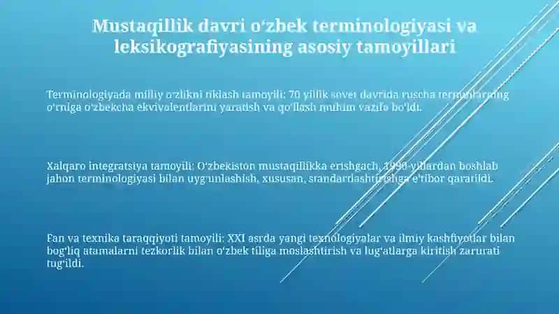 Mustaqillik davri o‘zbek terminologiyasi va leksikografiyasi 3