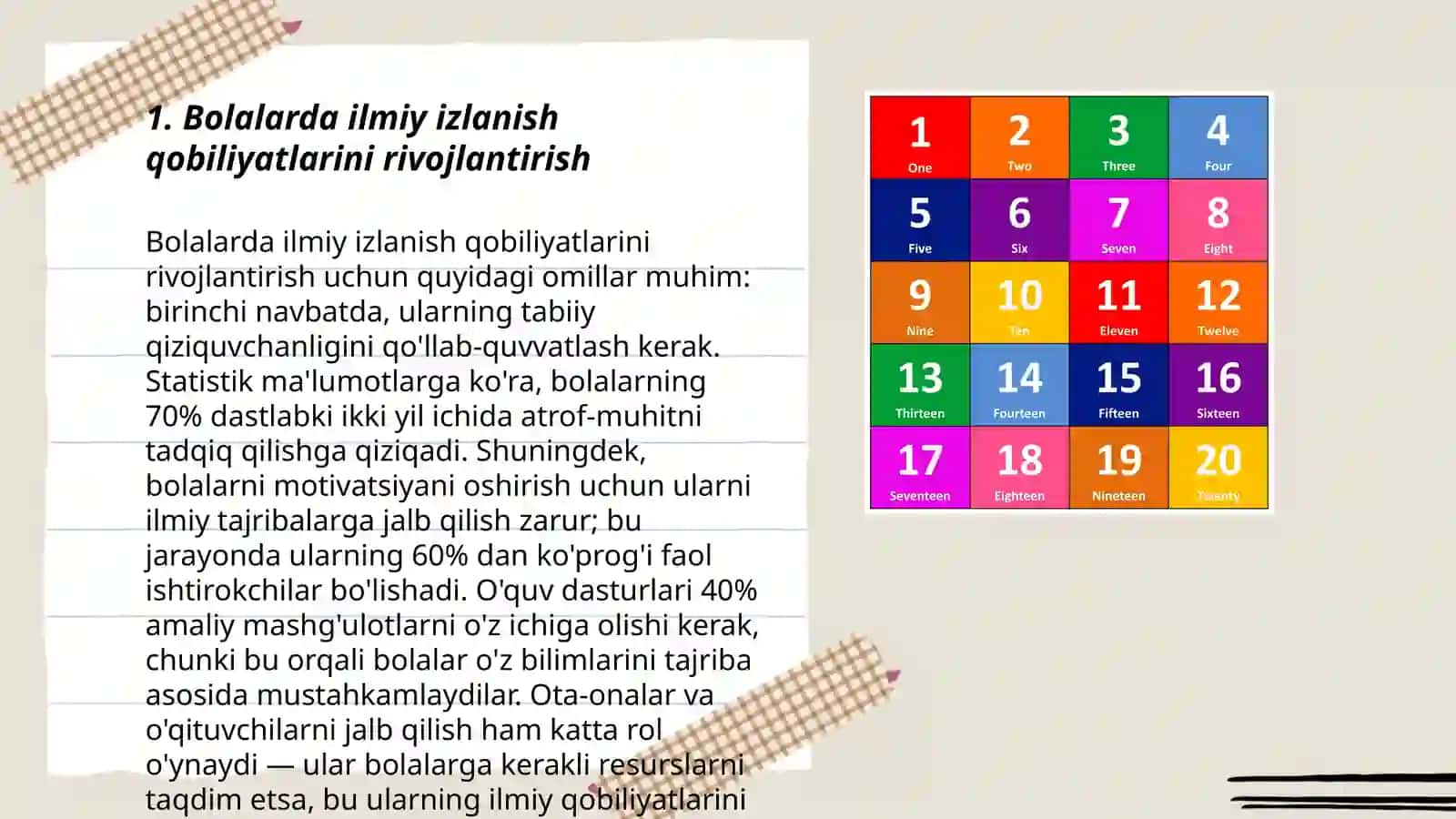Bolalarda izlanuvchanlik qobiliyatlarini rivojlantirish usullari 3