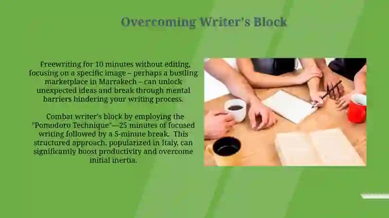 Gathering ideas for writing 3