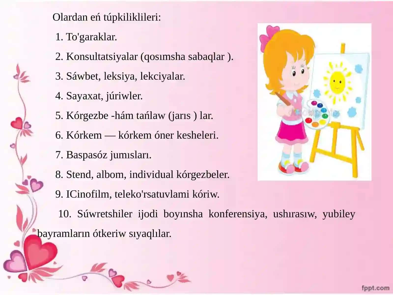 Súwretlew ónerilen sabaq 3