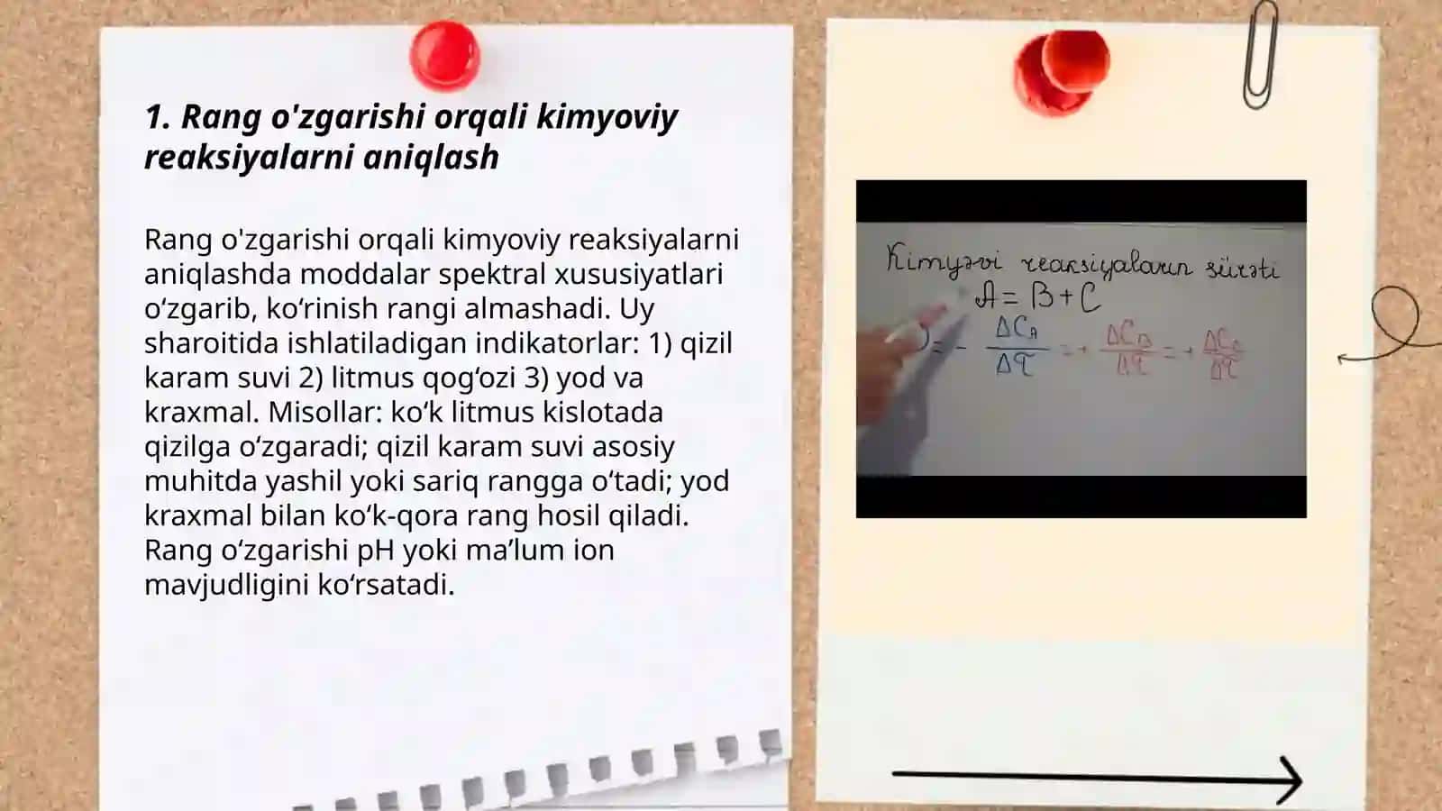Uy sharoitida kimyoviy reaksiyalarni aniqlash 3
