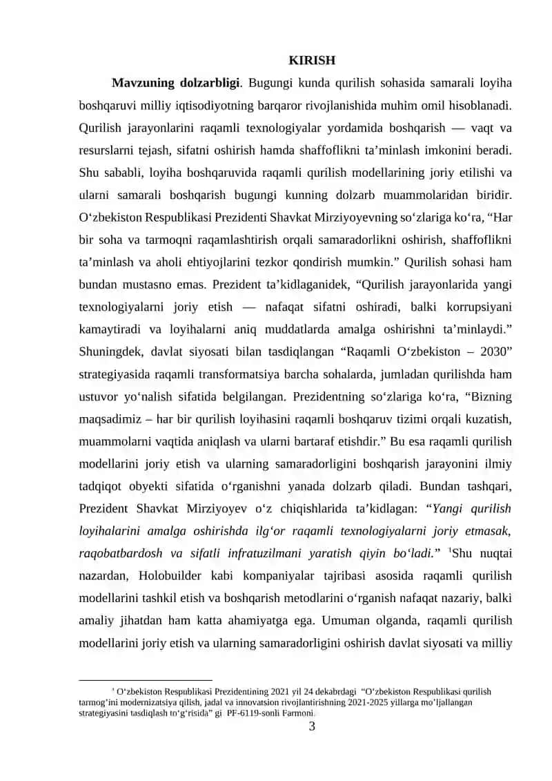 Holobuilder korxonasi misolida 3